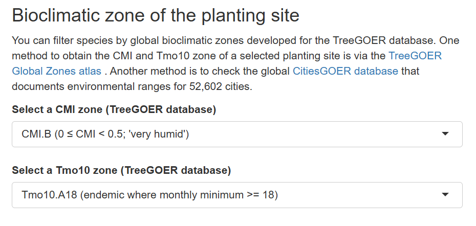 Bioclimatic zone